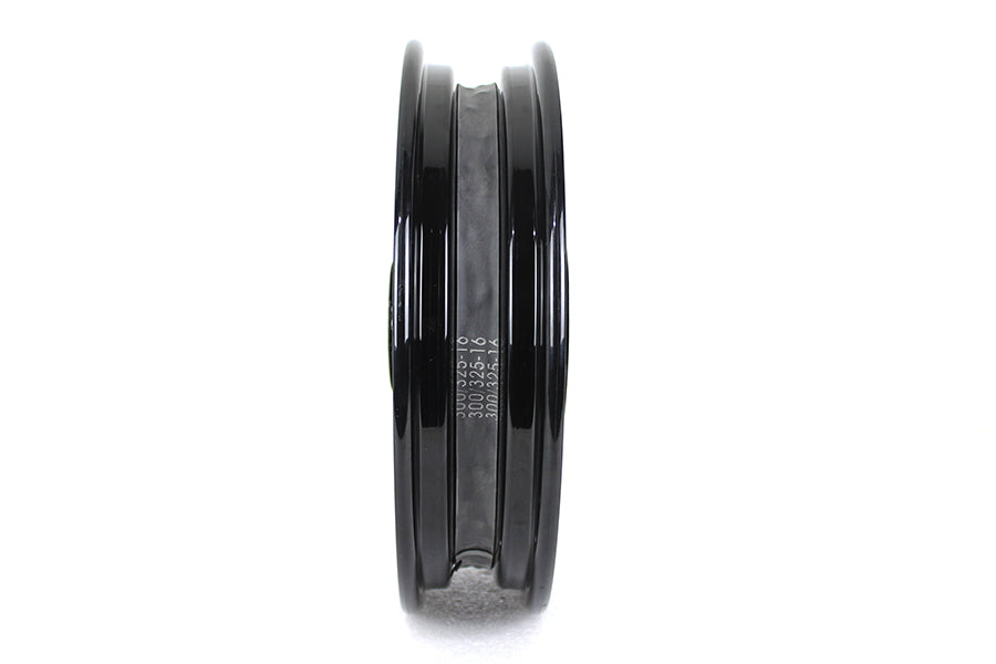 45 WL 16" x 3.00" Front Wheel Assembly Black