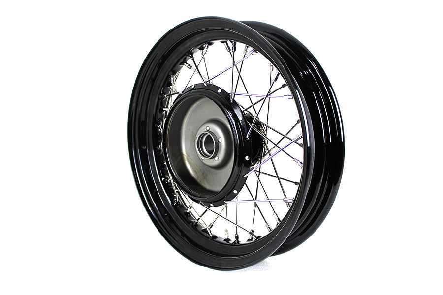 45 WL 16" x 3.00" Front Wheel Assembly Black
