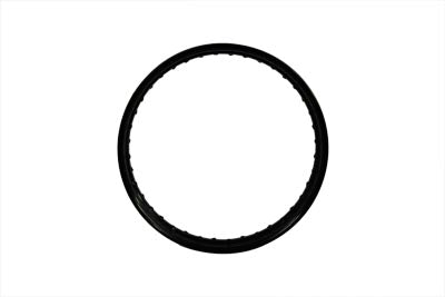 18 x 2.15" Rolled Edge Rim Black