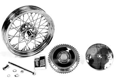 16 x 3.00" Wheel and Brake Drum Assembly Chrome