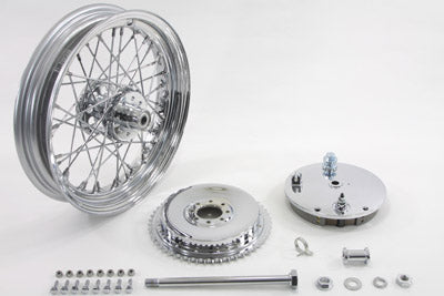 16 x 3.00" Wheel and Brake Drum Assembly Chrome