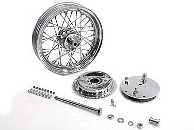 16 x 3.00" Wheel and Brake Drum Assembly Chrome