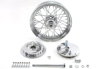 16 x 3.00" Wheel and Brake Drum Assembly Chrome