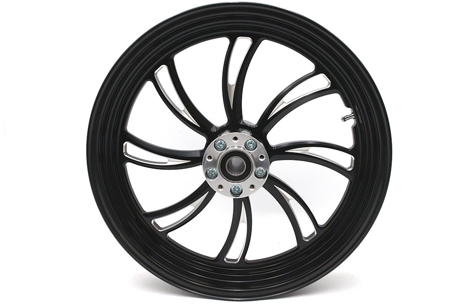 18 x 3.5" Vortex Front Wheel Black Cut