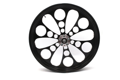23 x 3.5" Kool Kat Front Wheel Black Cut