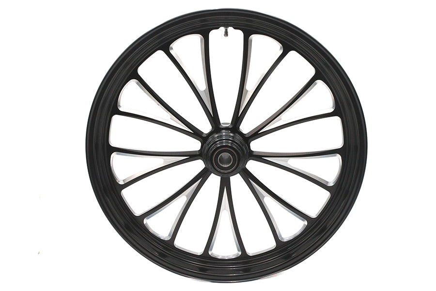 23 x 3.5" Manhattan Front Wheel Black Cut