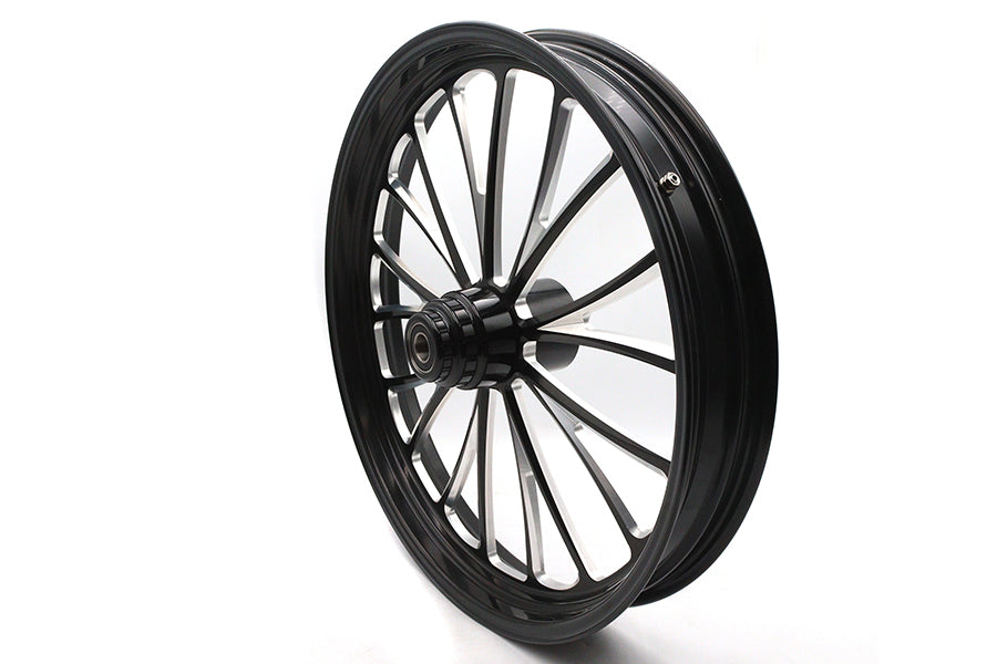 23 x 3.5" Manhattan Front Wheel Black Cut