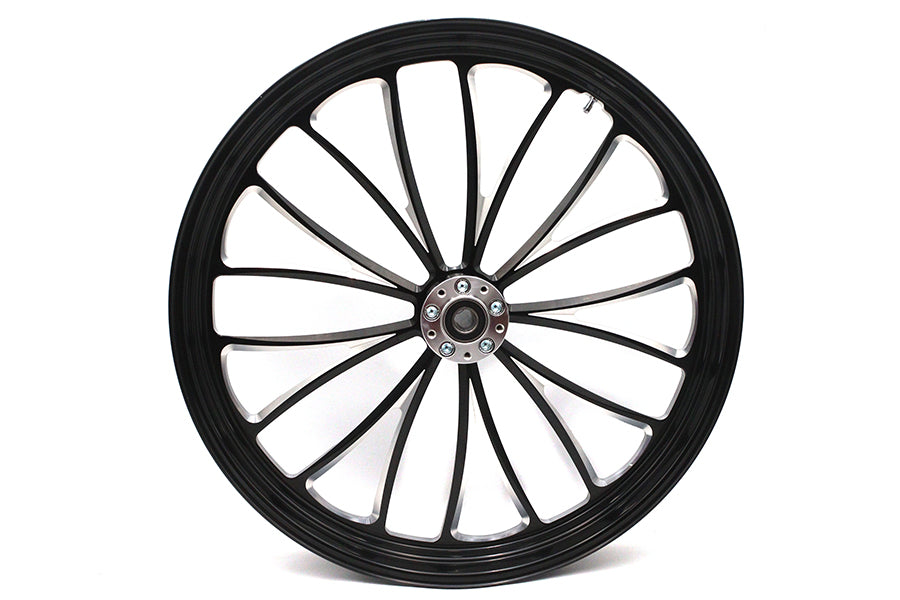 26 x 3.5" Manhattan Front Wheel Black Cut