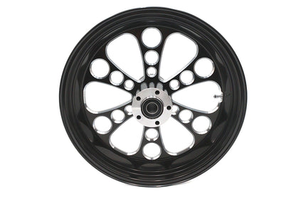 18 x 5.5" Kool Kat Rear Wheel Black Cut