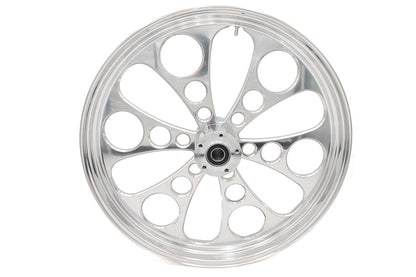 23 x 3.5" Kool Kat Front Wheel Polished Aluminum