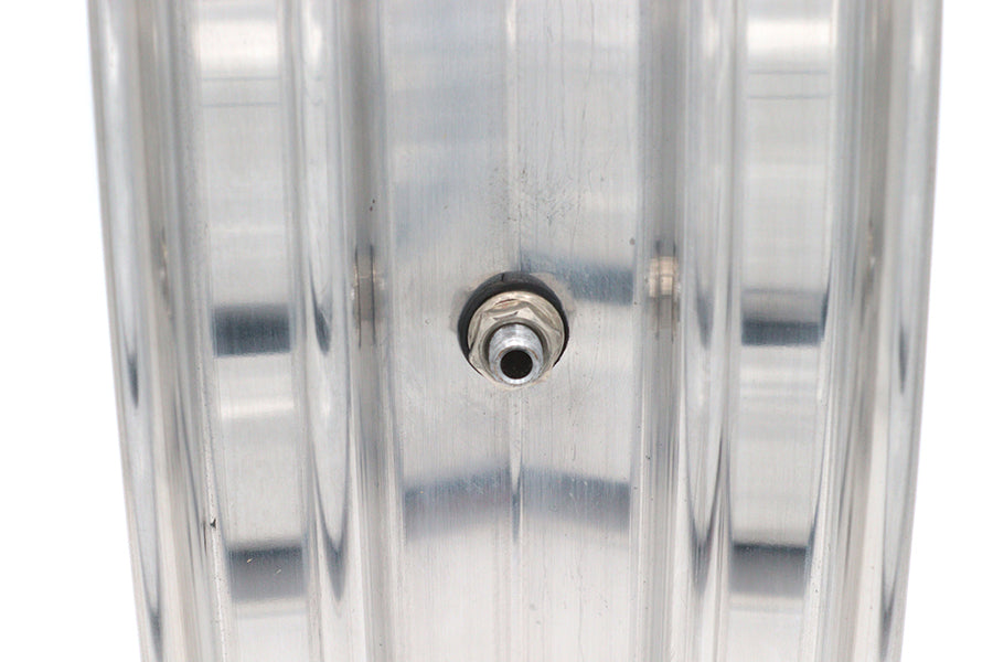 23 x 3.5" Kool Kat Front Wheel Polished Aluminum