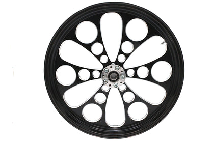 23 x 3.5" Kool Kat Front Wheel Black Cut