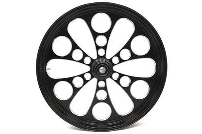 23 x 3.5" Kool Kat Front Wheel Black Cut