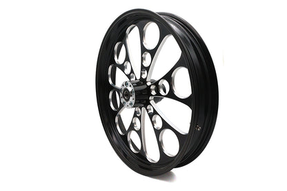 23 x 3.5" Kool Kat Front Wheel Black Cut