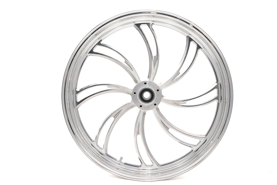23 x 3.5" Vortex Front Wheel Polished Aluminum