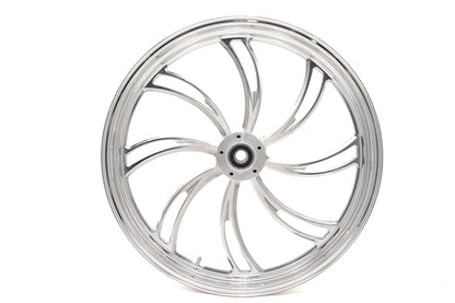 23 x 3.5" Vortex Front Wheel Polished Aluminum