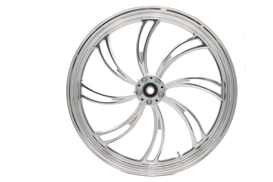 23 x 3.5" Vortex Front Wheel Polished Aluminum