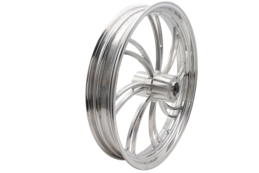 23 x 3.5" Vortex Front Wheel Polished Aluminum