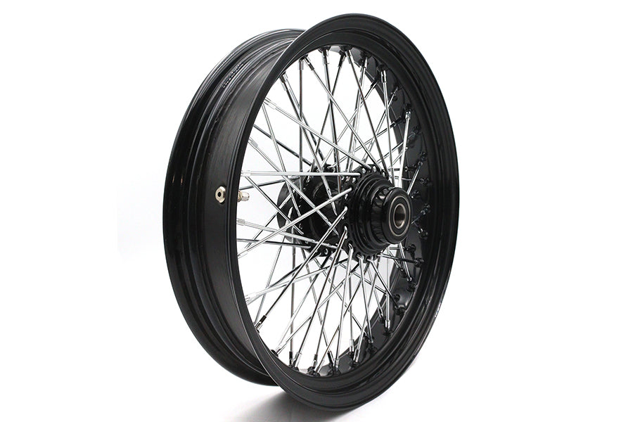18 x 3.5" Ultima 60 Spoke Front Wheel Black
