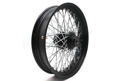 18 x 3.5" Ultima 60 Spoke Front Wheel Black