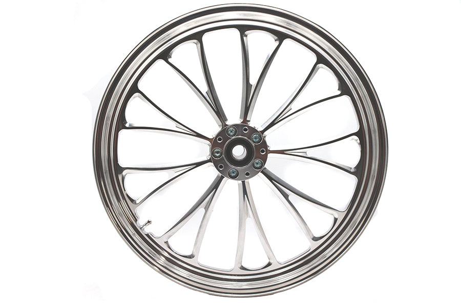 21 x 2.15" Manhattan Front Wheel Polished Aluminum