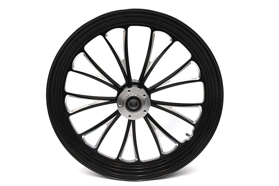 21 x 3.5" Manhattan Front Wheel Black Cut