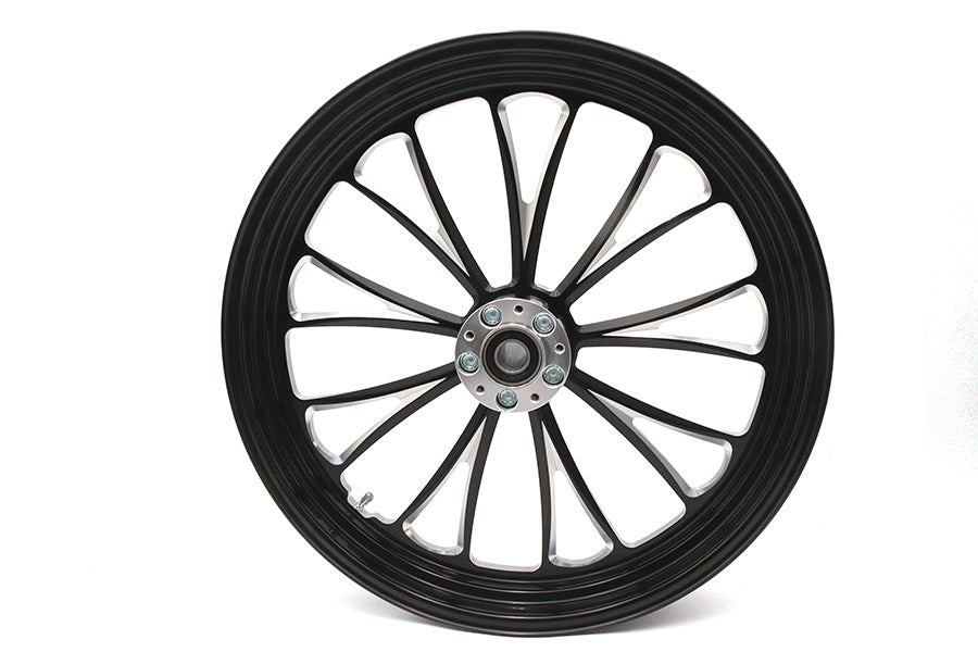 21 x 3.5" Manhattan Front Wheel Black Cut