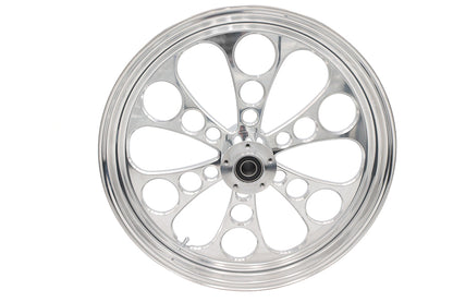 21 x 3.5" Kool Kat Front Wheel Polished Aluminum