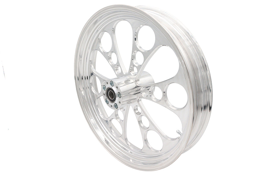 21 x 3.5" Kool Kat Front Wheel Polished Aluminum