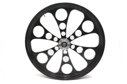 26 x 3.5" Kool Kat Front Wheel Black Cut