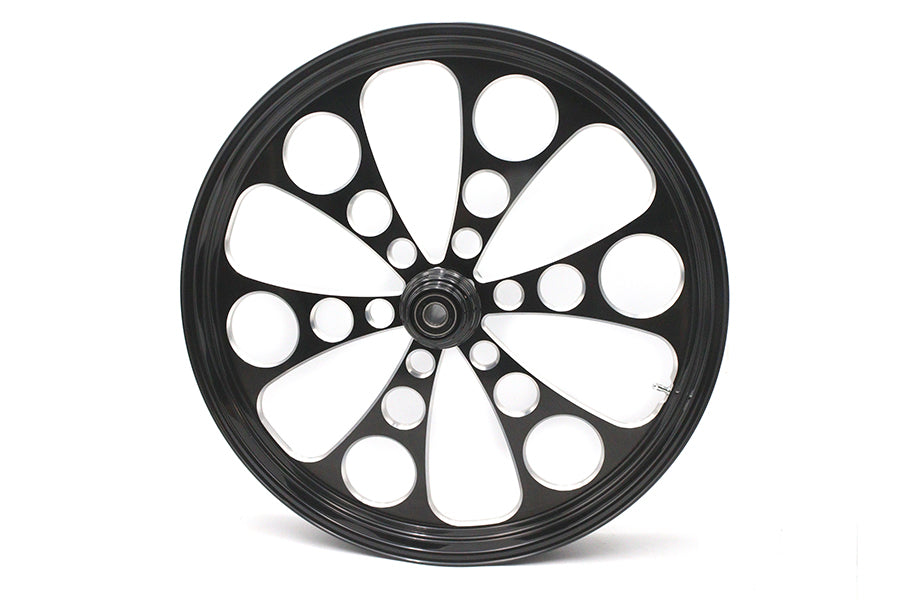 26 x 3.5" Kool Kat Front Wheel Black Cut