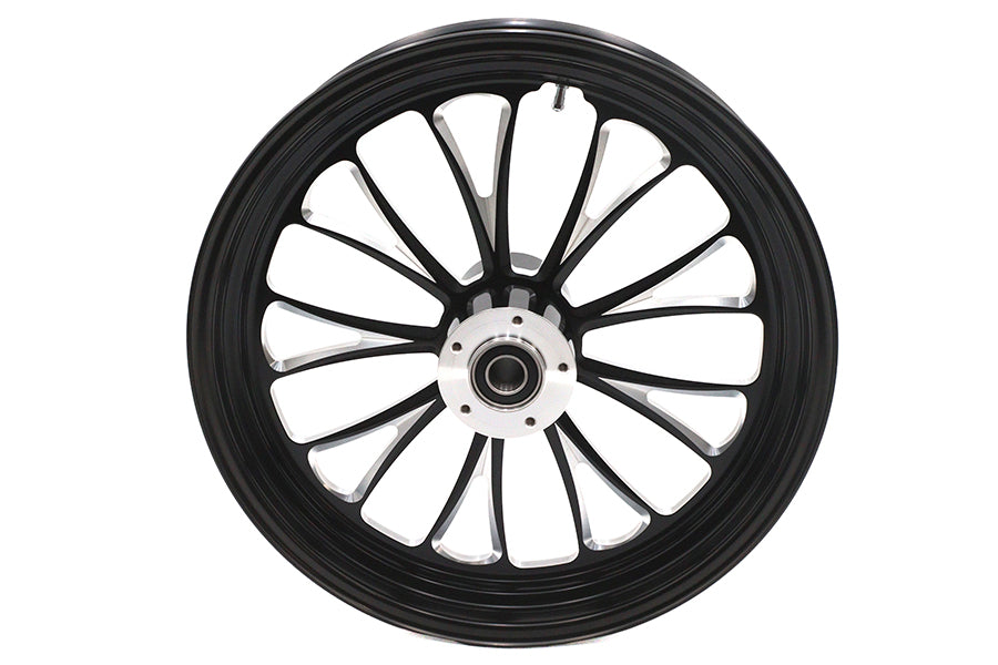 18 x 3.5" Manhattan Front Wheel Black Cut