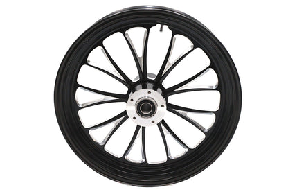 18 x 3.5" Manhattan Front Wheel Black Cut