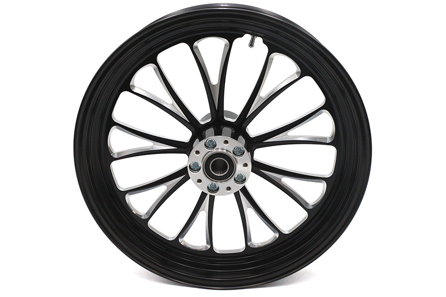 18 x 3.5" Manhattan Front Wheel Black Cut