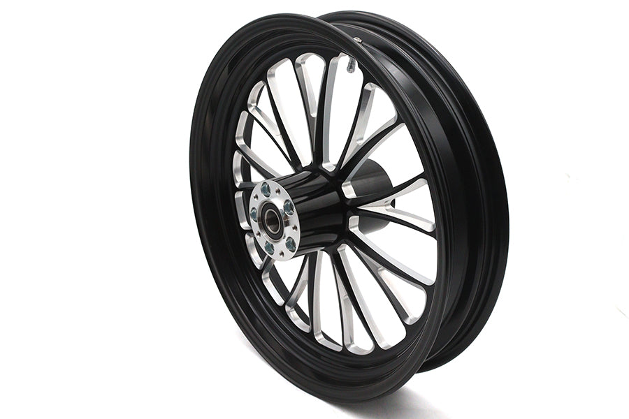 18 x 3.5" Manhattan Front Wheel Black Cut