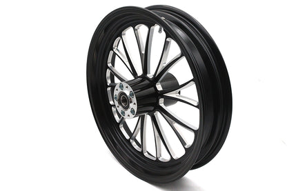 18 x 3.5" Manhattan Front Wheel Black Cut