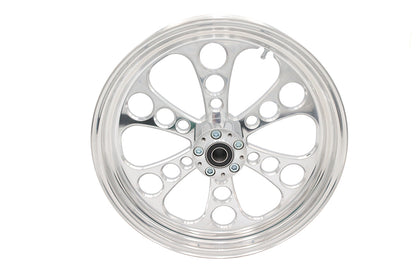 18 x 3.5" Kool Kat Front Wheel Polished Aluminum