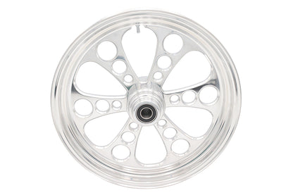 18 x 3.5" Kool Kat Front Wheel Polished Aluminum