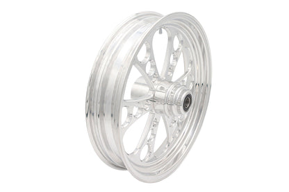 18 x 3.5" Kool Kat Front Wheel Polished Aluminum