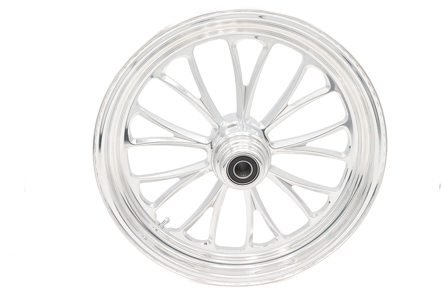 18 x 3.5" Manhattan Front Wheel Polished Aluminum