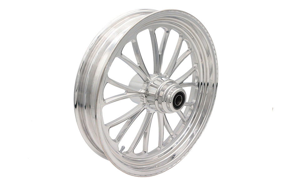 18 x 3.5" Manhattan Front Wheel Polished Aluminum