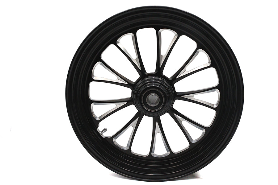 16 x 3.5" Manhattan Front Wheel Black Cut