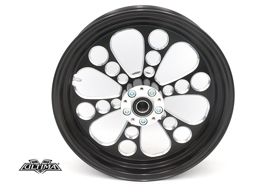 16 x 3.5" Kool Kat Front Wheel Black Cut
