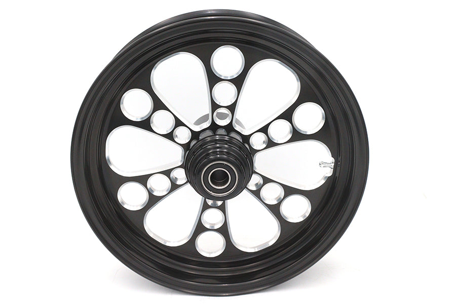 16 x 3.5" Kool Kat Front Wheel Black Cut