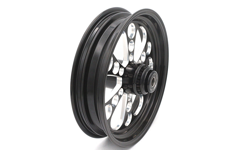 16 x 3.5" Kool Kat Front Wheel Black Cut