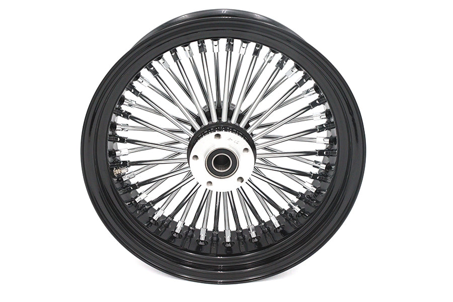 16 x 5.5" King Spoke Rear Wheel Black/Chrome