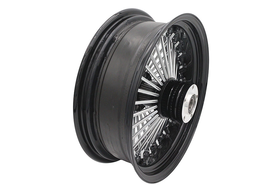16 x 5.5" King Spoke Rear Wheel Black/Chrome