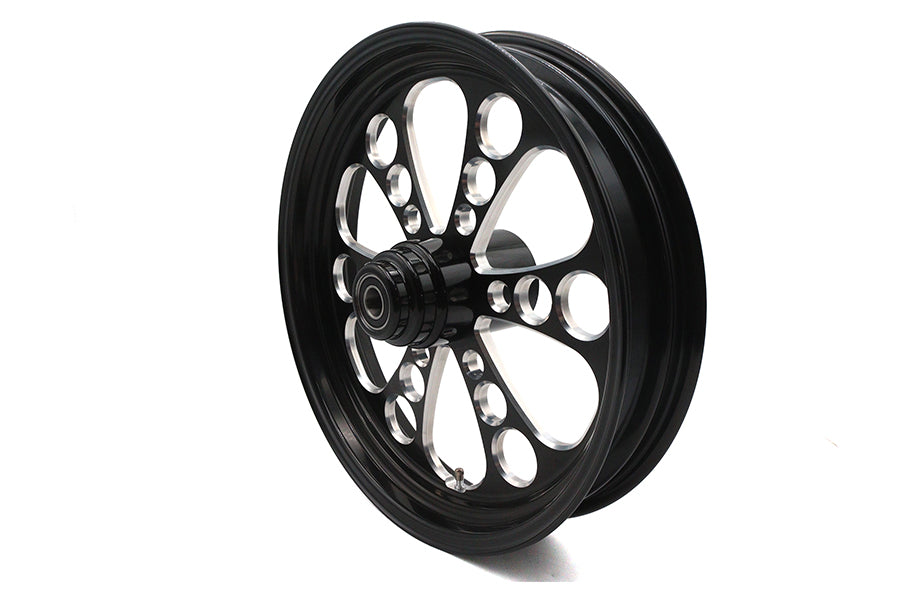 18 x 3.5" Kool Kat Front Wheel Black Cut