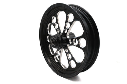 18 x 3.5" Kool Kat Front Wheel Black Cut
