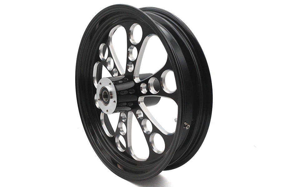 18 x 3.5" Kool Kat Front Wheel Black Cut